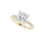 Berger Forlovelsesring 008 Gult Gull 02